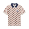 Áo Polo MLB Men's Classic Monogram Full Board Pattern Karati LA Dodgers Cream