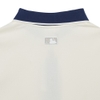 Áo Polo MLB Women's Partial Monogram Collar LA Dodgers Cream