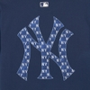 Áo Thun MLB Korea Denim Like Mono Big Lux New York Yankees Navy