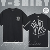 Áo Thun MLB Korea Basic Mega Logo New York Yankees Black