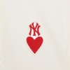 Đầm MLB Heart Slim Fit Collar New York Yankees Cream