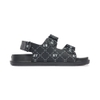 Sandals MLB Chunky Diamond Monogram New York Yankees Black