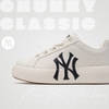 Giày MLB Korea Chunky Classic Base New York Yankees Ivory