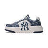 Giày MLB Korea Chunky Liner Denim Classic Mono New York Yankees Navy