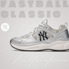 Giày MLB Korea Fastball Classic Monogram New York Yankees Silver