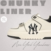 Giày MLB Korea Chunky Liner Mid New York Yankees Black