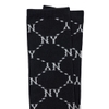 MLB Dinamond Monogram Knee Socks New York Yankees Black