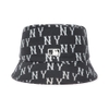 Nón MLB Bic Classic Monogram Bucket Hat New York Yankees Black