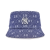 Nón MLB Denim Dia Monogram Bucket Hat New York Yankees D.Navy