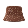 Nón MLB Korea Diamond Monogram Bucket Hat Boston Red Sox D.Brown