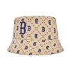 Nón MLB Diamond Monogram Bucket Hat Boston Red Sox L.Sand