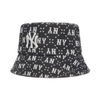 Nón MLB Diamond Monogram Bucket Hat New York Yankees Black