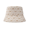 Nón MLB Korea Diamond Monogram Bucket Hat New York Yankees D.Cream