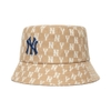 Nón MLB Monogram Classic Bucket Hat New York Yankees D.Beige