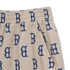 Quần Shorts MLB Classic Monogram Front Panel Pattern 5 Woven Boston Red Sox L.Beige