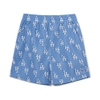 Quần Shorts MLB Classic Monogram Front Panel Pattern 5 Woven LA Dodgers L.Cobait Blue