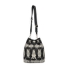 Túi MLB Argyle Monogram Large Bucket Bag New York Yankees Black