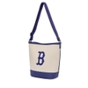 Túi MLB Basic Big Logo Canvas Bucket Bag Boston Red Sox Cream