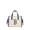 Túi MLB Basic Big Logo Canvas Small Tote Bag Boston Red Sox Cream