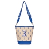 Túi MLB Big Classic Monogram Jacquard New Bucket Bag Boston Red Sox L.Sand