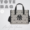 Túi MLB Diamond Monogram Jacquard Small Tote Bag New York Yankees Black