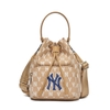 Túi MLB Monogram Bucket Bag New York Yankees D.Beige