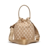 Túi MLB Monogram Bucket Bag New York Yankees D.Beige