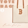 Túi MLB Basic Canvas Vertical Tote Bag Boston Red Sox Cream