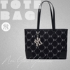 Túi MLB Korea Diamond Monogram Jacquard Tote Bag New York Yankees Black