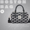 Túi MLB Classic Monogram Jacquard Boston Bag New York Yankees Black