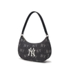 Túi MLB Korea Monogram Denim Hobo Bag New York Yankees Navy