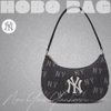 Túi MLB Korea Monogram Denim Hobo Bag New York Yankees Navy