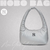 Túi MLB Korea Basic Luxle Leisure Hobo Bag New York Yankees Silver