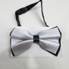Nơ Đeo Cổ Nam Phi Bóng 2 Lớp Phối Đen Dây Móc Cài X11