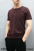 Áo thun nam Facio Shop tay ngắn cổ henley form ôm V03