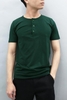 Áo thun nam Facio Shop tay ngắn cổ henley form ôm V03