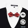 Nơ Đeo Cổ Nam Lụa Họa Tiết Hai Lớp Đầu Nhọn X32