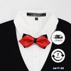 Nơ Đeo Cổ Nam Lụa Họa Tiết Hai Lớp Đầu Nhọn X32