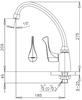 CT130C10(HM) - Vòi rửa bát COTTO lạnh WINDY