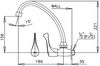 CT134C10(HM) - Vòi rửa bát COTTO lạnh gắn tường WINDY