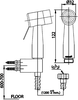 CT9901#SA(HM) - Vòi xịt vệ sinh COTTO