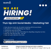 Tuyển dụng Thực tập sinh Social Media – Marketing F&B