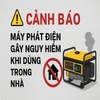 ⚠️Cảnh Báo: Máy Phát Điện Gây Nguy Hiểm Khi Dùng Trong Nhà