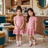 Váy Polo cầu vồng chân bèo hồng (80-140)