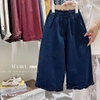 Quần thô mềm qc bé gái ( kem, xanh than; sz 90-130)