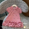 Váy Polo cầu vồng chân bèo hồng (80-140)