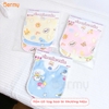 Set 3 yếm vuông chống thấm Bermy họa tiết nhiều màu
