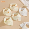 Set 3 yếm tam giác muslin vintage Bermy (họa tiết ngẫu nhiên)