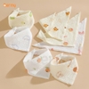 Set 3 yếm tam giác muslin vintage Bermy (họa tiết ngẫu nhiên)