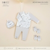 Bộ sơ sinh cài chéo Hrnee 0-3M